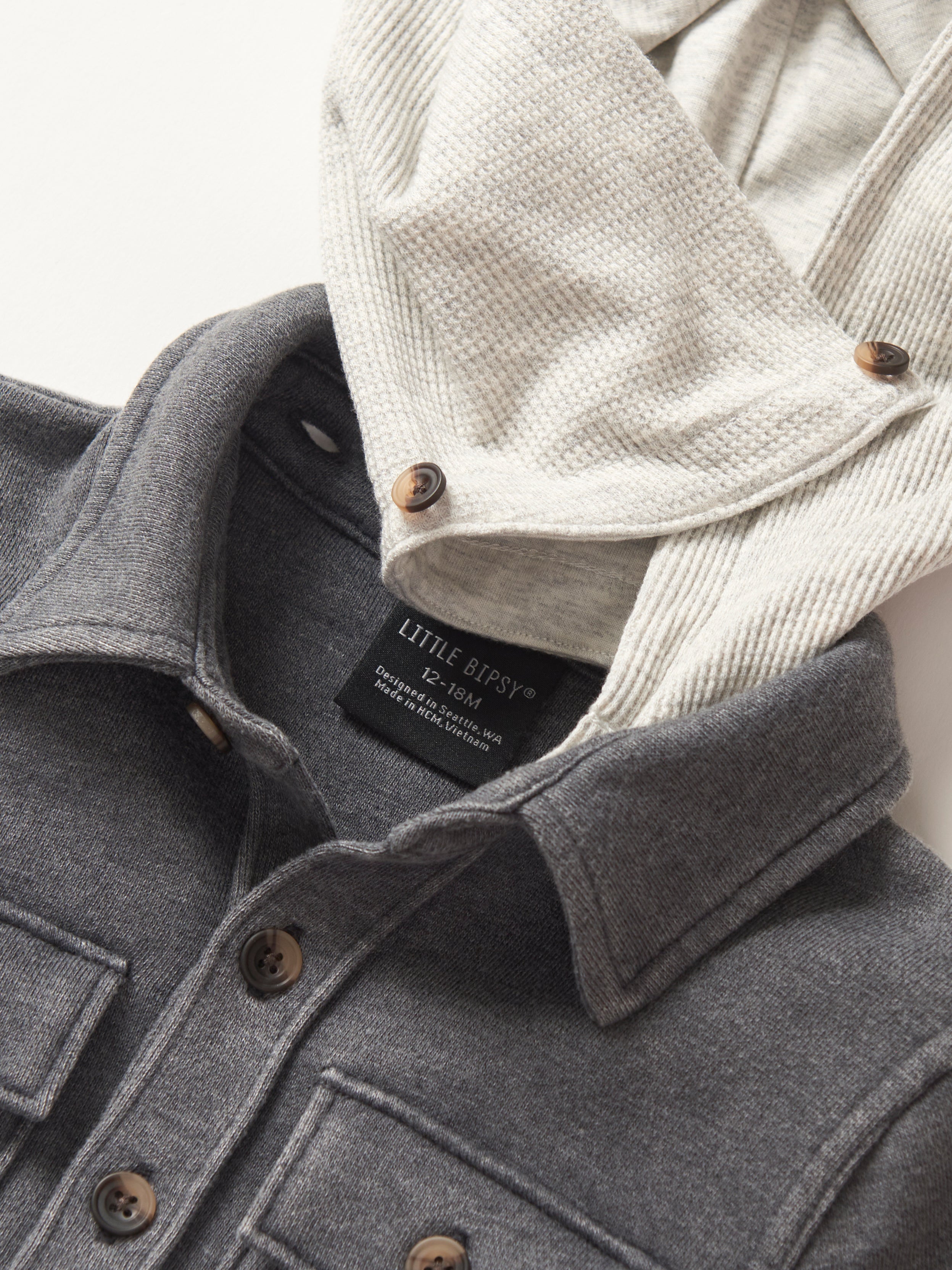 Lightweight Hooded Shacket for Men & Women - Charcoal Wash - Stylish & Comfortable Jacket for Fall & Winter Outdoor Activities