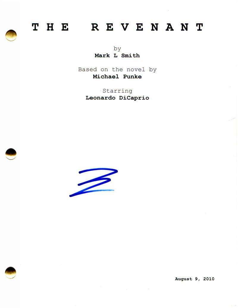 Leonardo DiCaprio & Tom Hardy Signed Autograph - The Revenant Movie Script Collectible - Limited Edition Memorabilia for Movie Fans & Collectors - Perfect for Display in Home Theater or Office