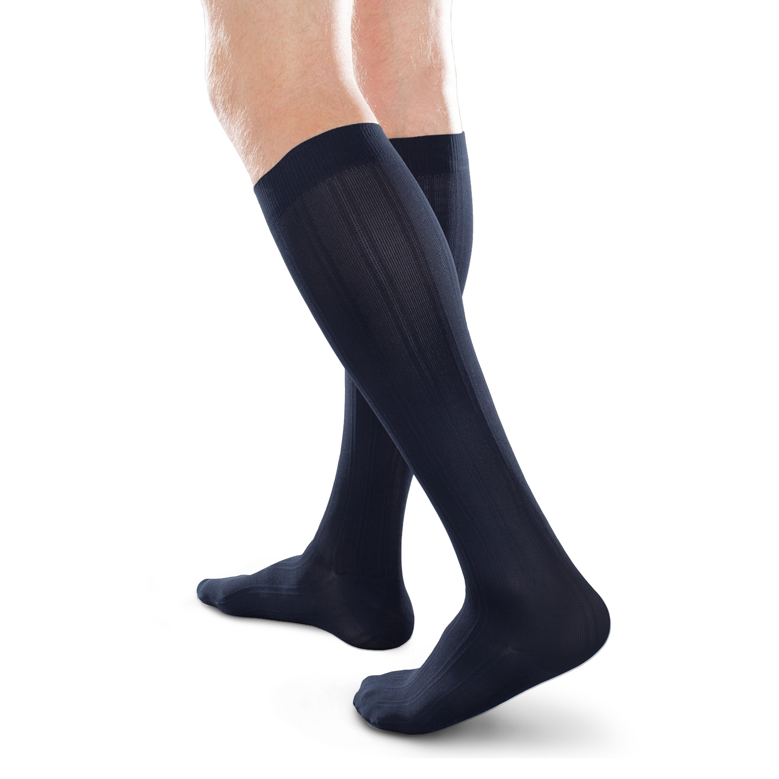 Ease Opaque Men's Compression Socks (15-20mmHg) - Comfortable Support for Work, Travel & Daily Wear