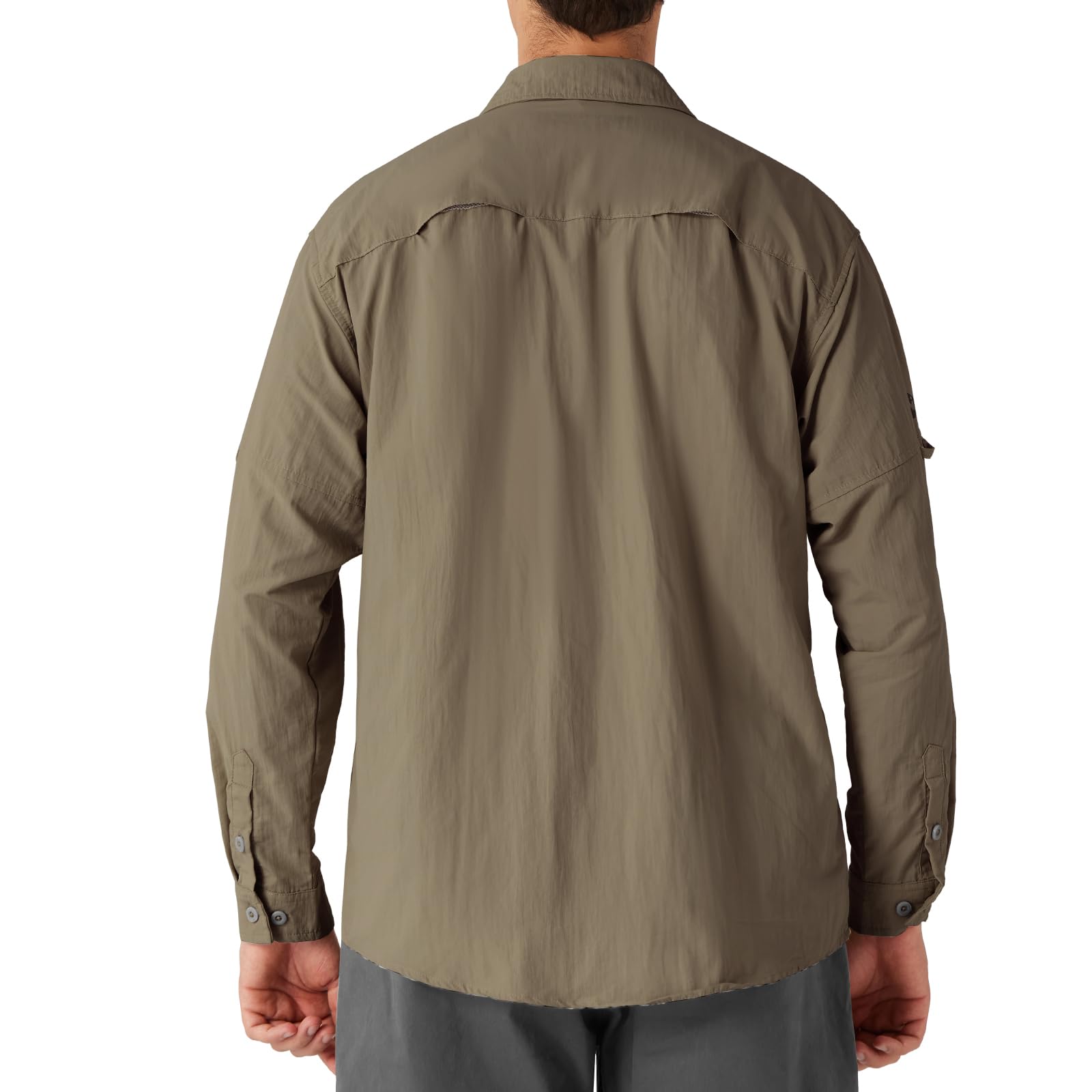 NAVISKIN UPF 50+ Men's Long Sleeve Sun Protection Shirt - Lightweight Fishing & Hiking Shirt for Outdoor Activities, Travel, Camping, and Beach Wear