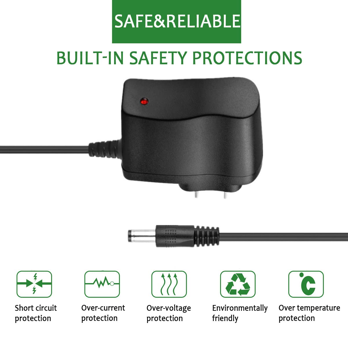 Grace Digital Audio Solo GDI-IRA500 AC Power Adapter Replacement Charger for WiFi Internet Radio - Perfect for Home, Office, or Travel Use