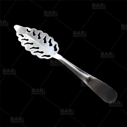 BarConic® Premium Stainless Steel Absinthe Spoon with Leaf Design - Perfect for Traditional Absinthe Dripping & Home Bar Accessories