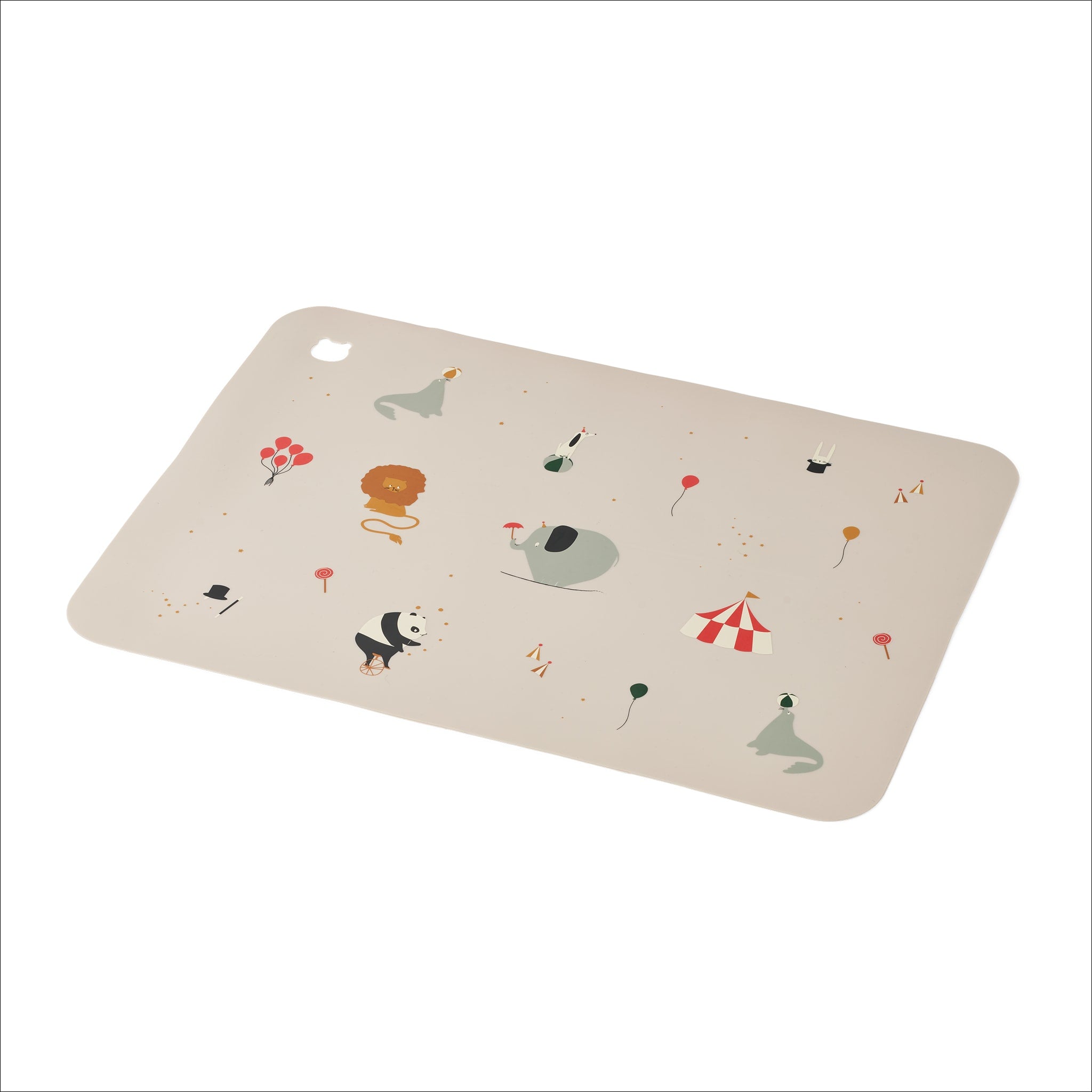 LIEWOOD Jude Printed Kids Placemat - Circus & Sandy Themed Waterproof Placemat for Toddlers | Fun Dining Accessories for Birthday Parties, Picnics & Family Meals