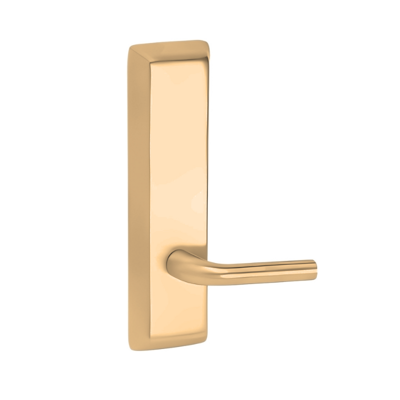 Corbin Russwin R910ET Exit Device Trim with Passage Function & Regis Lever Escutcheon - Compatible with ED5000 Series | Commercial Door Hardware for Office Buildings & Schools