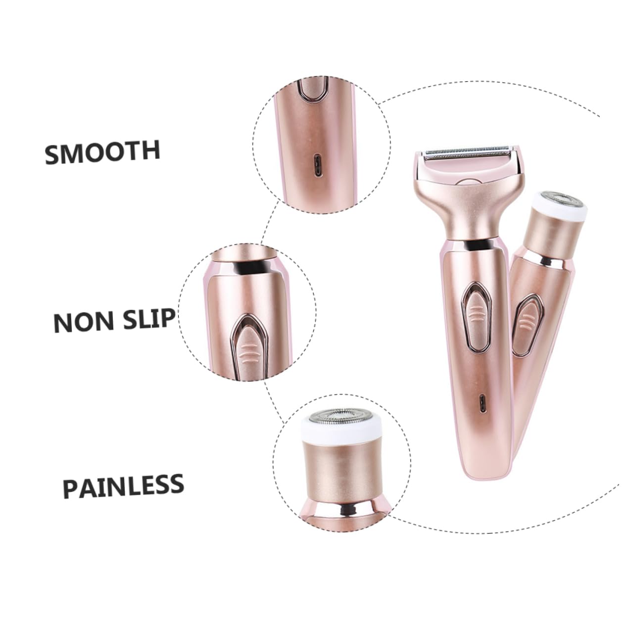 Painless Hair Trimmer for Women - Armpit & Body Hair Removal at Home