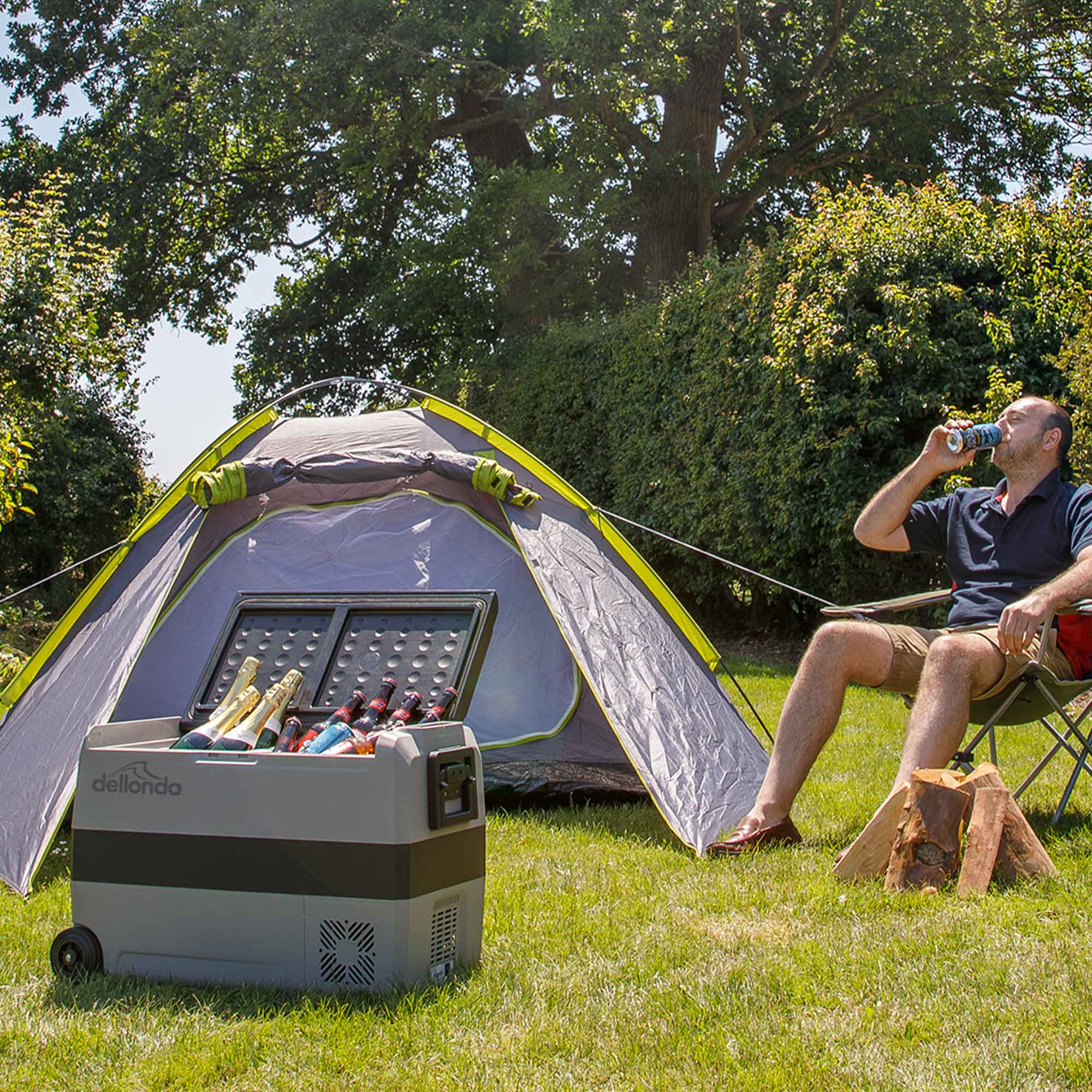 50L Portable Car Fridge Freezer - 12V/24V/230V Dual Zone Compressor Cooler (DL132) for Camping, Road Trips & Outdoor Adventures