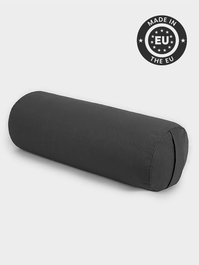 Organic Buckwheat Yoga Bolster Pillow - EU Certified for Meditation, Yoga & Relaxation - Perfect for Home, Studio & Travel Use