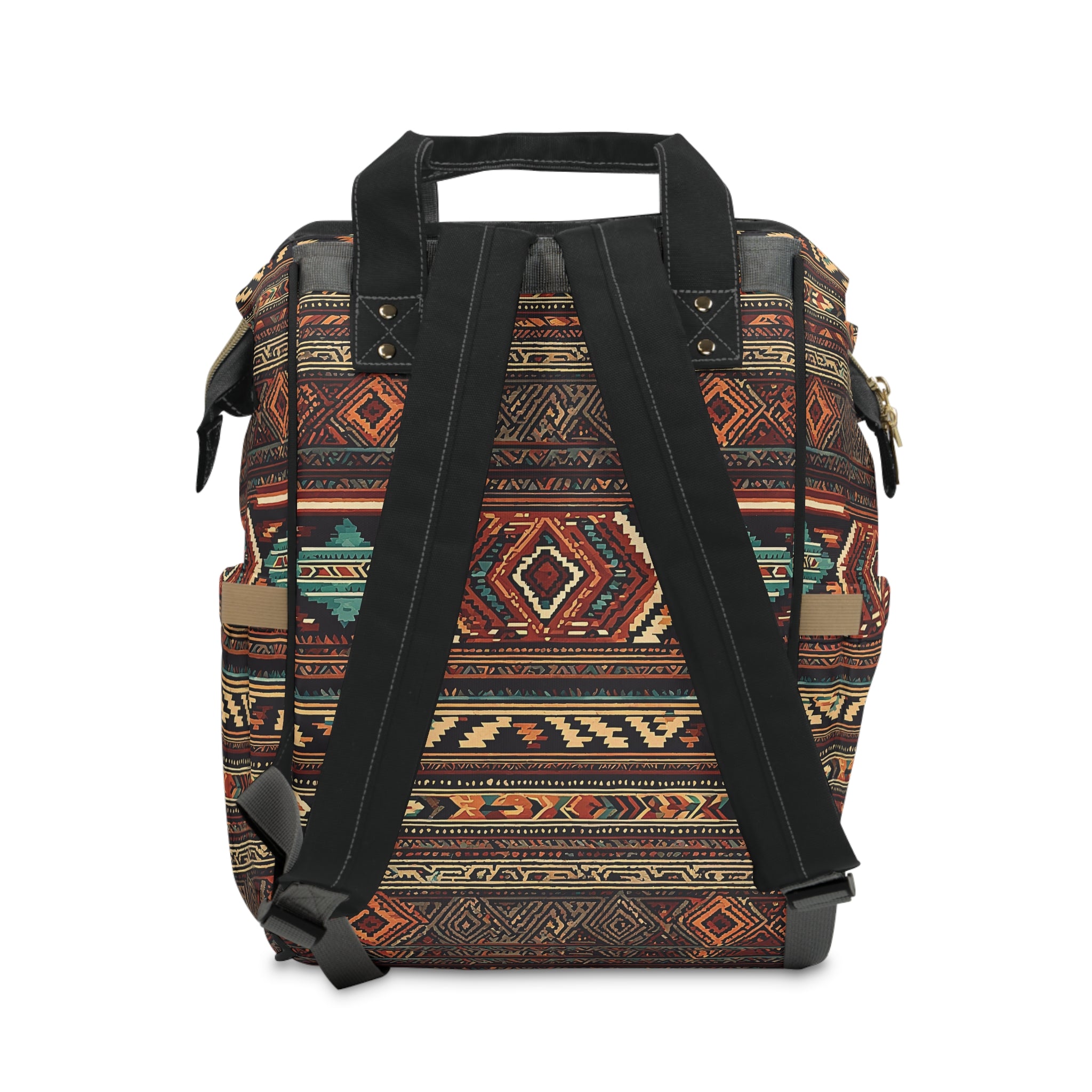 Multifunctional Diaper Backpack for Moms - Stylish Southwest Sequoyah Design, Spacious Baby Essentials Organizer - Perfect for Travel, Outings & Daily Use with Baby