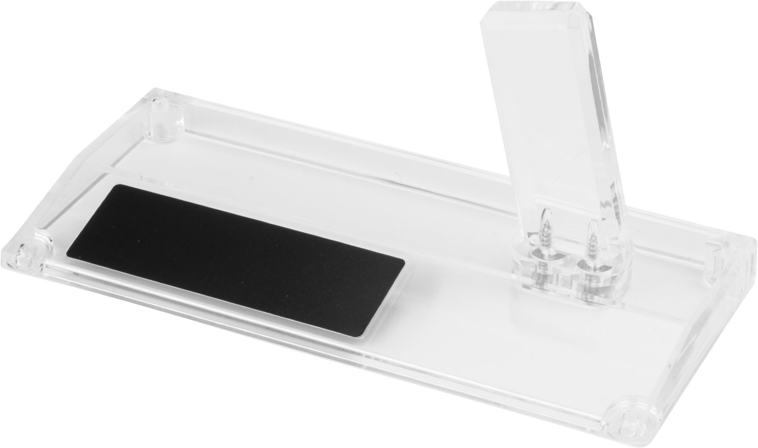 Angel Custom Clear Universal Single Stack Acrylic Airsoft Pistol Display Stand - Premium Gun Holder for Evike Airsoft Pistols | Perfect for Showcase, Collections & Airsoft Events