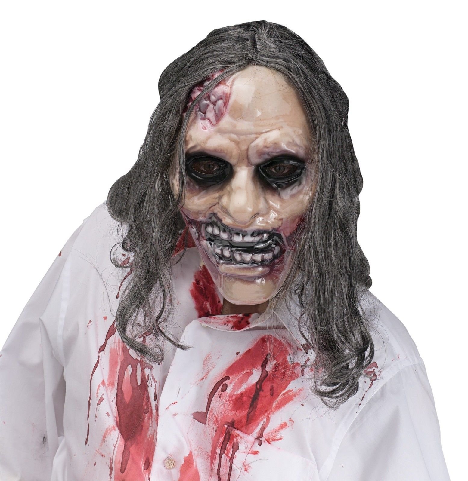 Scary Bleeding Zombie Mask - Halloween Horror Costume Accessory for Cosplay, Haunted Houses & Trick or Treat