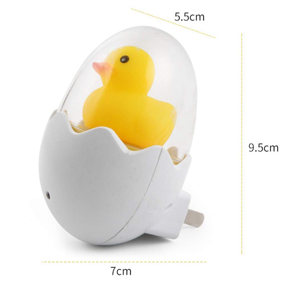 LED Night Light for Kids - Adjustable Brightness & Timer Remote Control, Cute Yellow Duck Shape, Perfect for Bedrooms & Nurseries