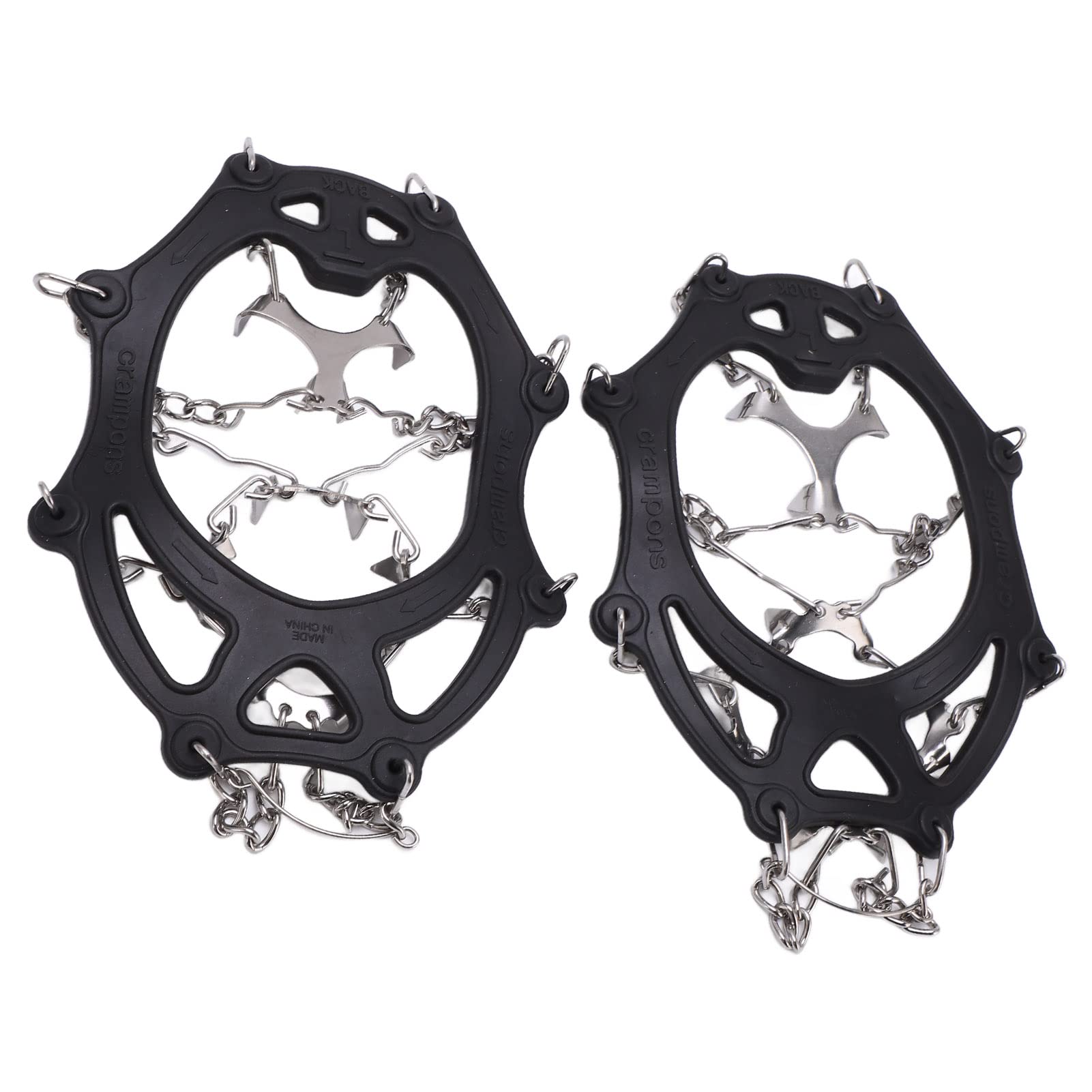 12-Tooth Crampons - Anti-Rust & Cold-Resistant for Hiking & Mountaineering