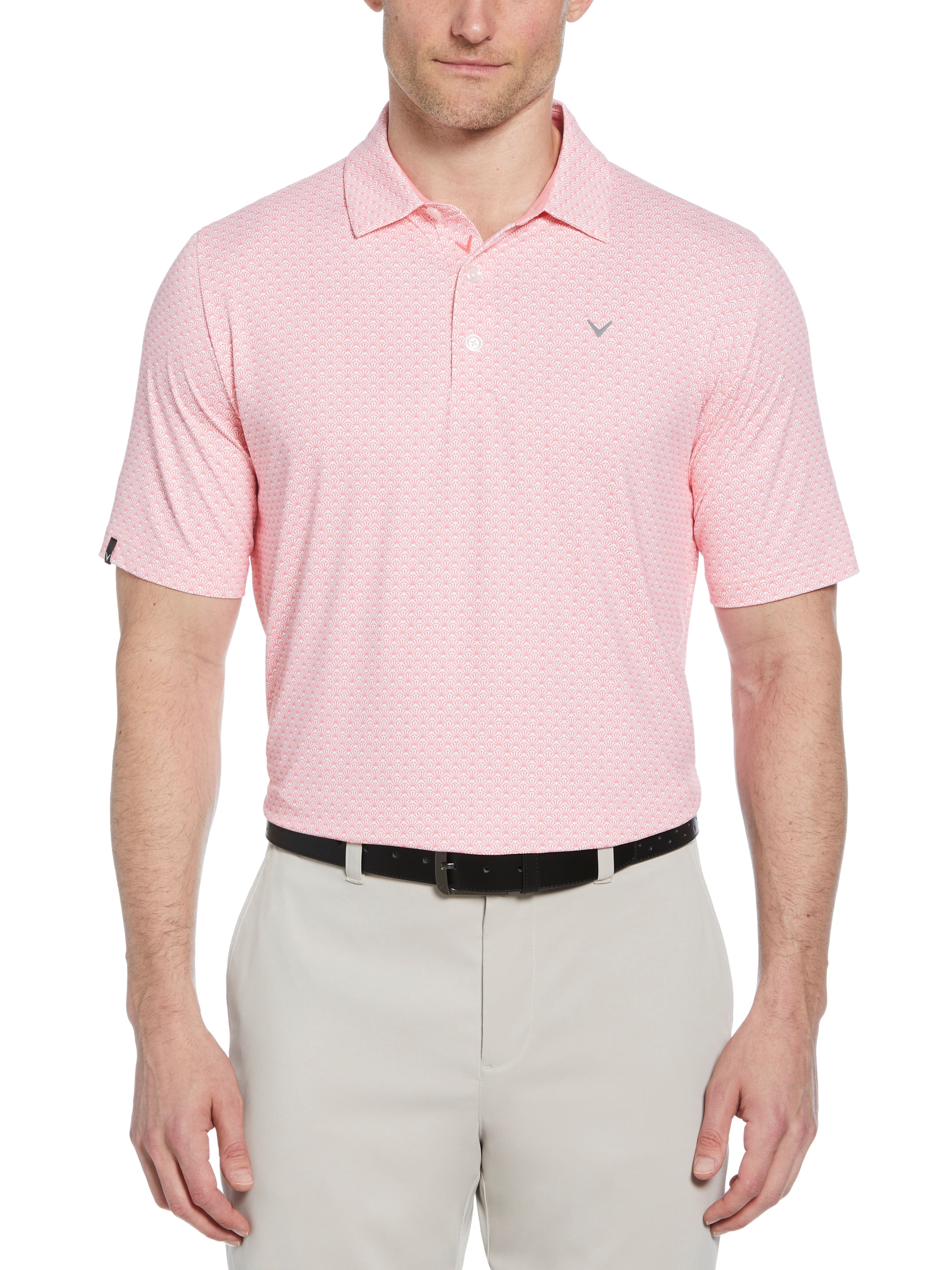 Men's Stylish Golf Polo Shirt with Trademark Print - Breathable & Comfortable for Golf, Casual Wear & Outdoor Activities