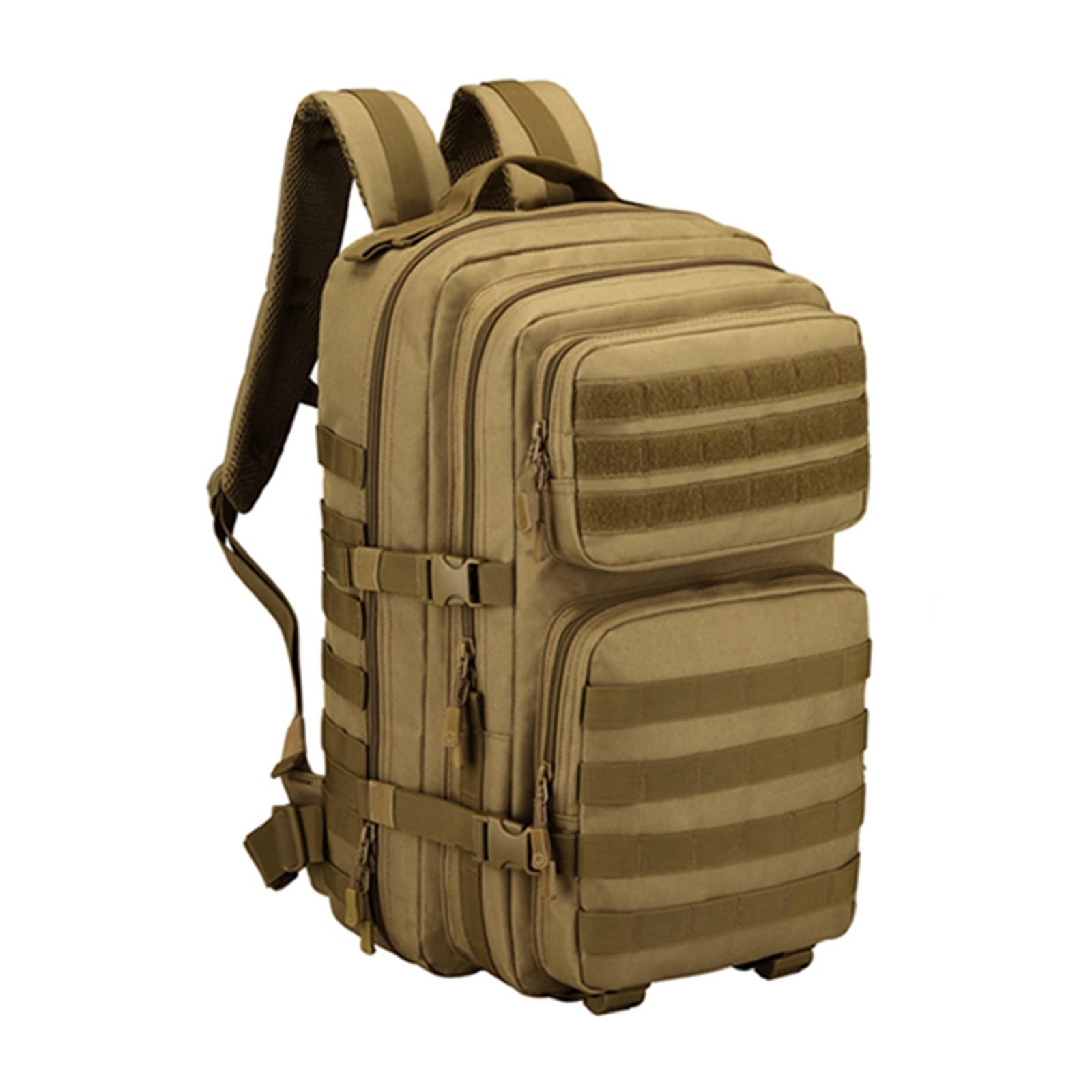 TigerBoss 45L & 60L Tactical Backpack for Men - Military Camping Hiking Rucksack, Durable Travel Backpack for Outdoor Sports & Army Use - Brown Camouflage Design - Perfect for Hiking, Climbing, Travel & Survival Gear