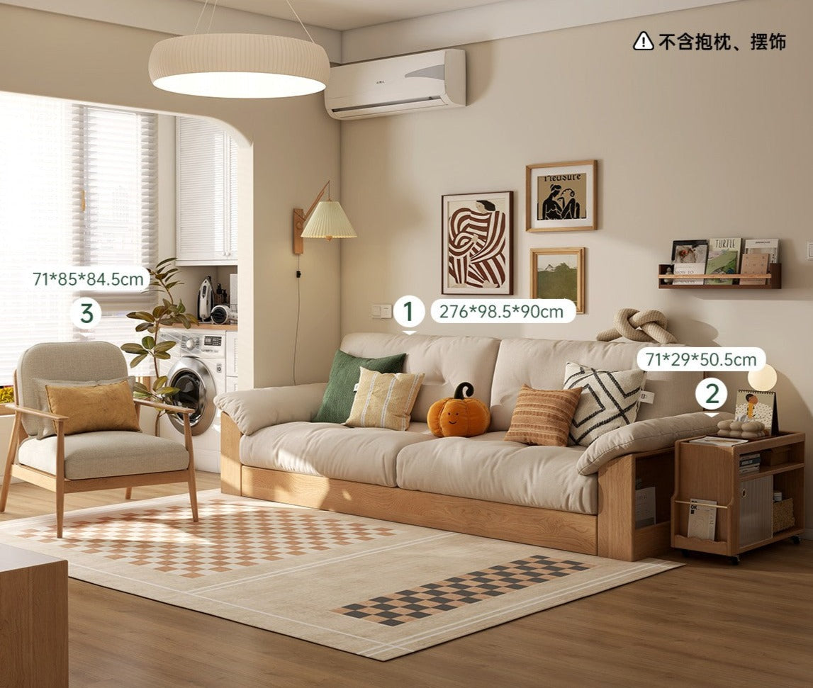 living room two-piece set sofa 108.6*38.6*35.4 inch (276*98