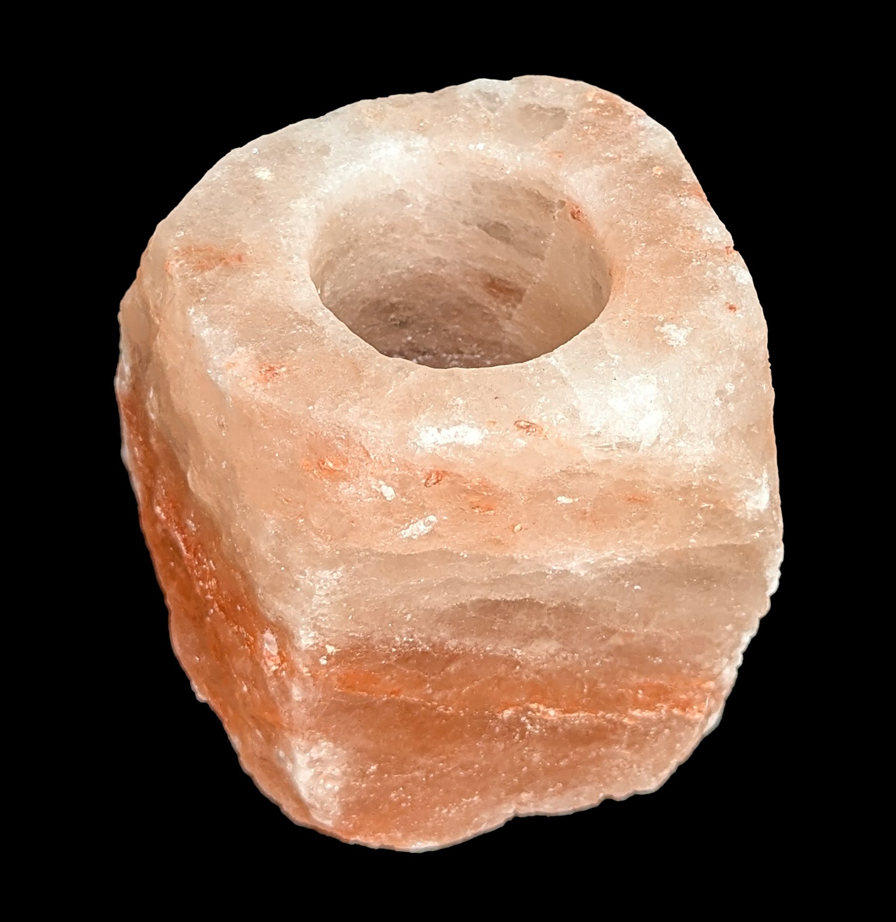 Himalayan Pink Salt Candle Holder - Natural Hand Carved Rock Salt Tea Light Holder for Aromatherapy, Meditation & Home Decor | Perfect for Yoga Studios, Spas & Relaxation Spaces