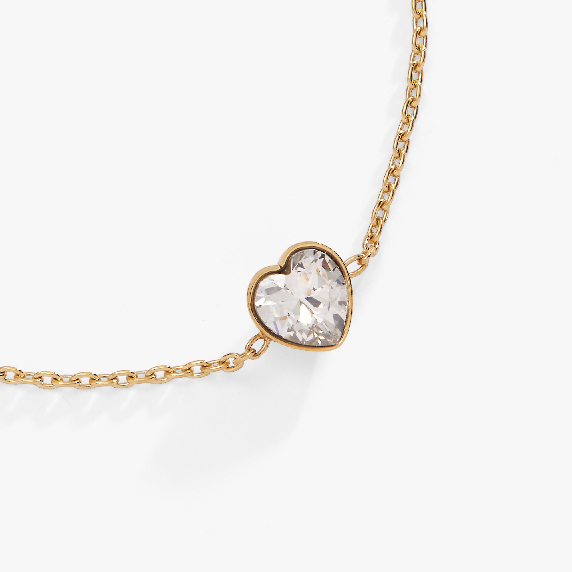 Crystal Heart Inline Bracelet - Elegant Silver Jewelry for Women | Perfect for Valentine's Day, Anniversary & Romantic Gifts