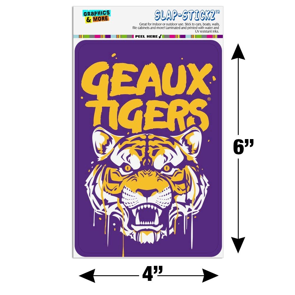 Geaux Tigers Graffiti Wall Art Sign - Unique Home & Office Decor for LSU Fans | Perfect for Game Rooms, Dorm Decor, and Louisiana Sports Themed Spaces