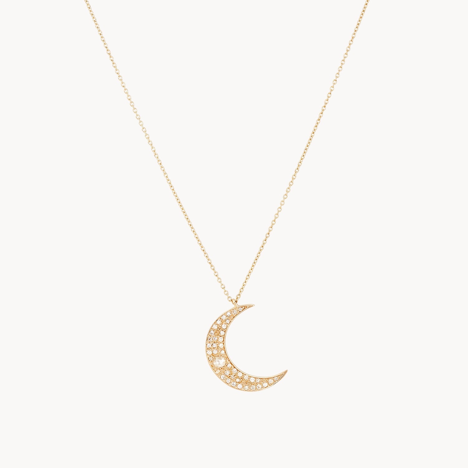 Elegant Moonlight Crescent Diamond Necklace for Women - Perfect for Evening Parties, Weddings & Special Occasions