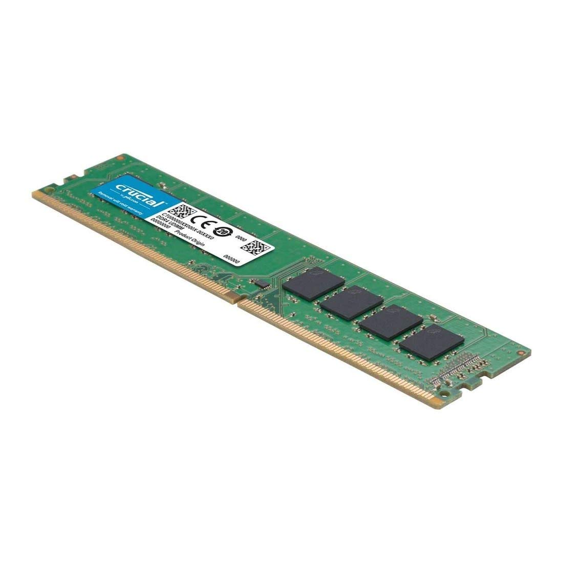 Crucial Basics 16GB DDR4 2666MHz Desktop RAM - 1.2V CL19 UDIMM 288-Pin Memory Module (Green) | Upgrade for Gaming PC, Workstation & Home Office Computers
