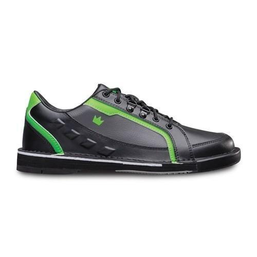 Brunswick Men's Punisher Black Neon Green Right-Hand Bowling Shoes - Perfect for League Play & Competitive Bowling