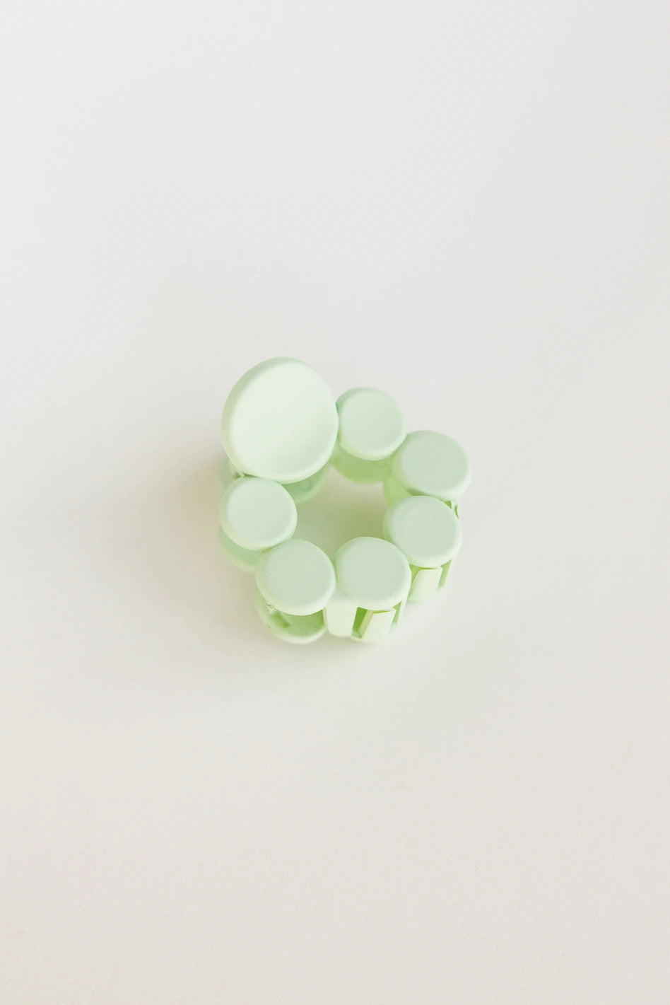 Matte Green Circle Claw Hair Clip - Strong Hold Hair Claw for Women, Perfect for Ponytails, Buns & Updos - Salon Quality Hair Accessories for Daily Use, Workouts & Special Occasions