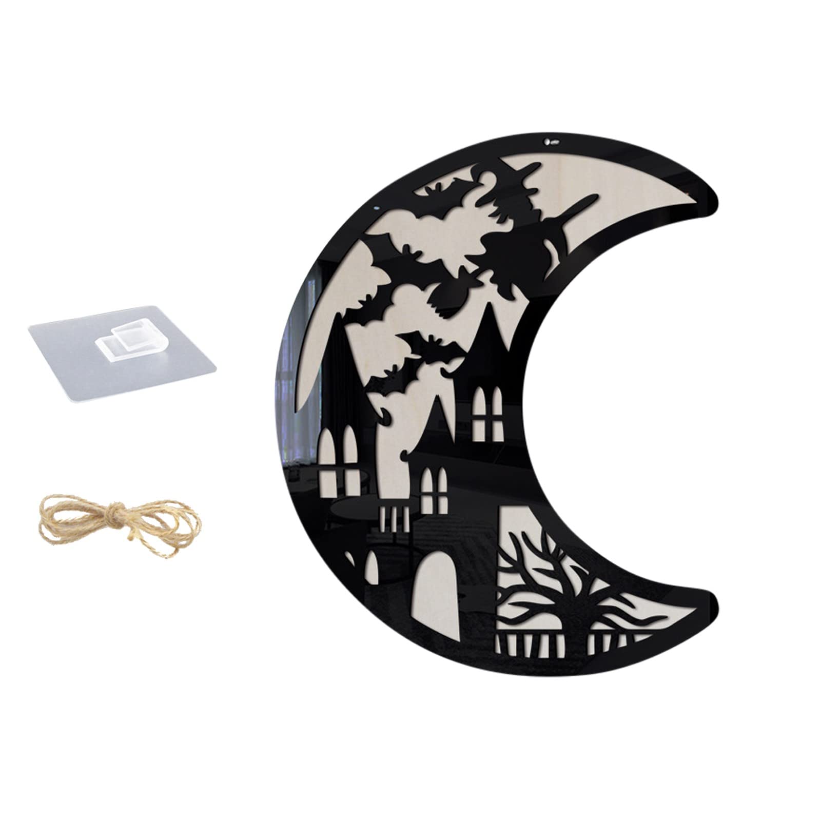 Spooky Halloween Office Decorations - Wooden Happy Halloween Door Hanging for Halloween Party, Scary Halloween Decor (Multicolor, One Size) - Perfect for Office Doors, Home Entryways & Halloween Party Decorations