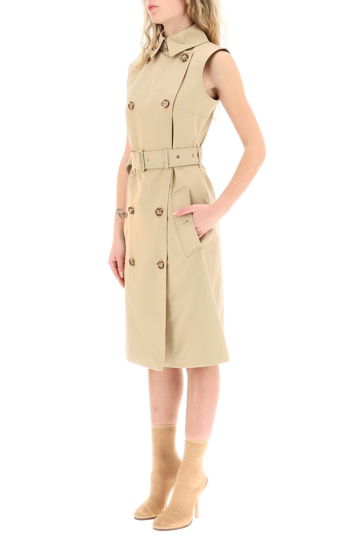 Burberry Gabardine Trench Dress for Women | Classic Waterproof Raincoat | Perfect for Office, Travel & Formal Occasions