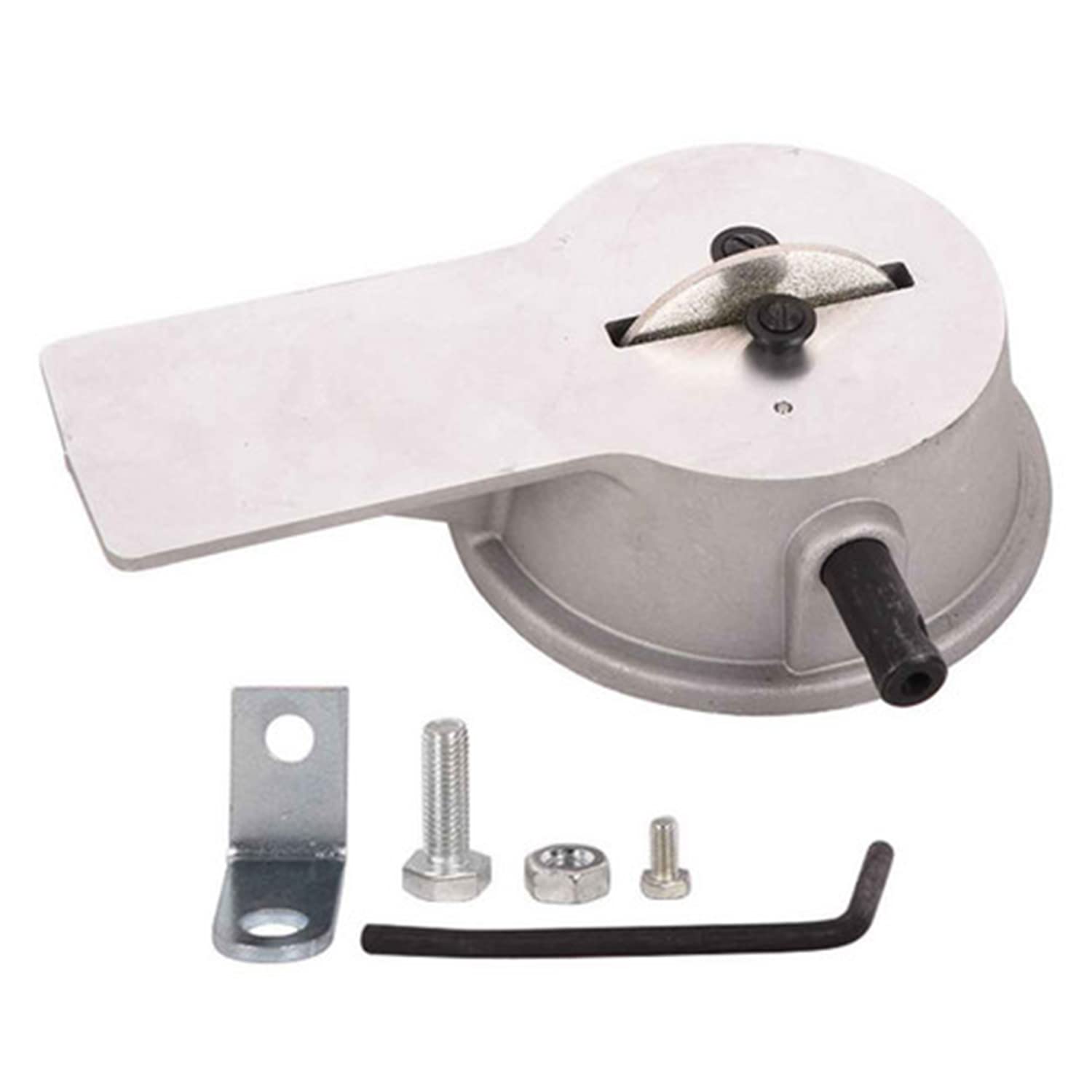 TOPAZ 66785 Piston Ring Filer - 7.2 Inch Portable Manual Piston Ring Grinder with 2.4 Inch 120 Grit Carbide Grinding Wheel for Automotive Engine Repair | Perfect for DIY Mechanics & Professional Engine Builders