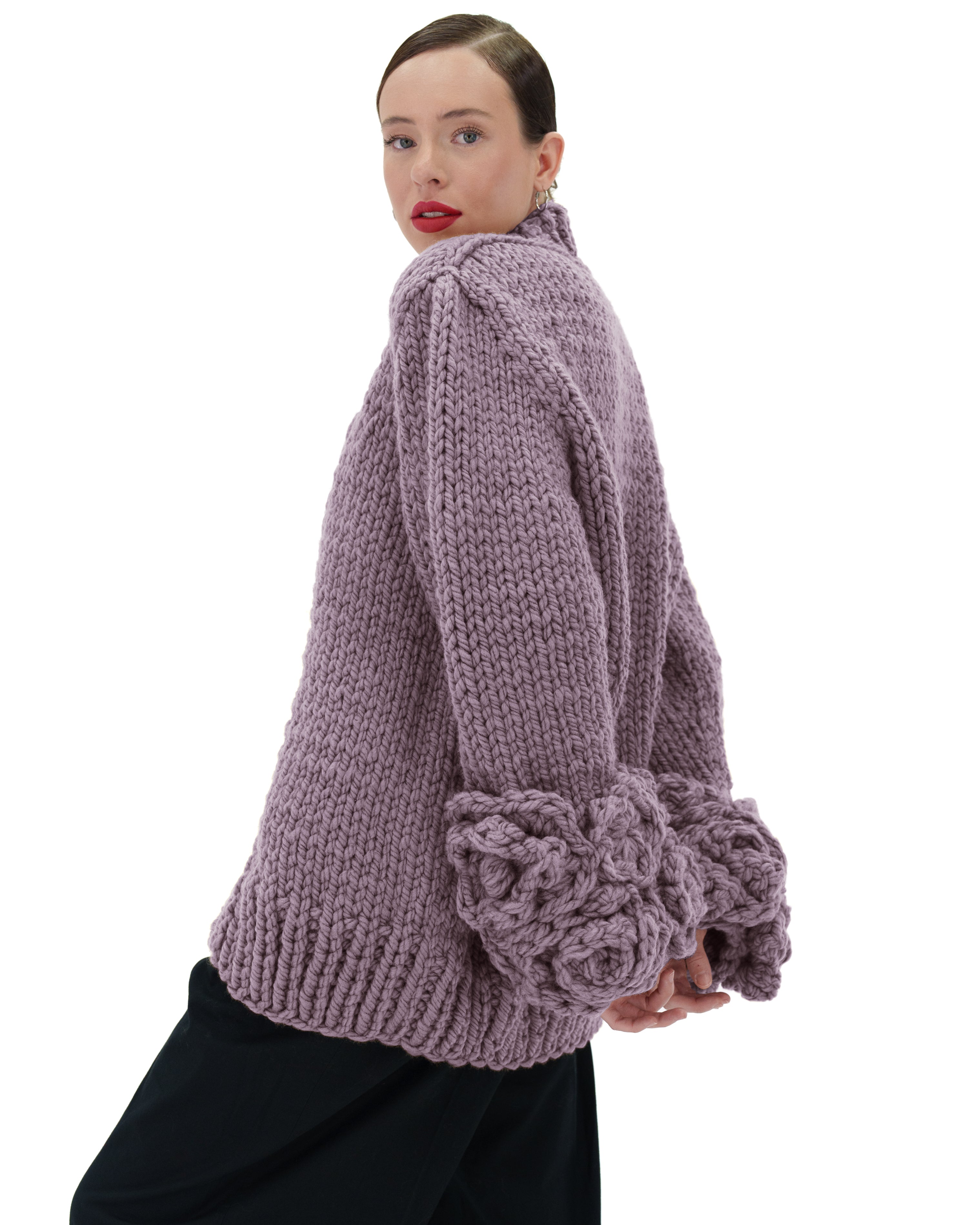 Floral Sleeves Cardigan for Women - Lightweight Open Front Knit Sweater with Floral Embroidery | Perfect for Spring Outfits, Office Wear & Casual Dates