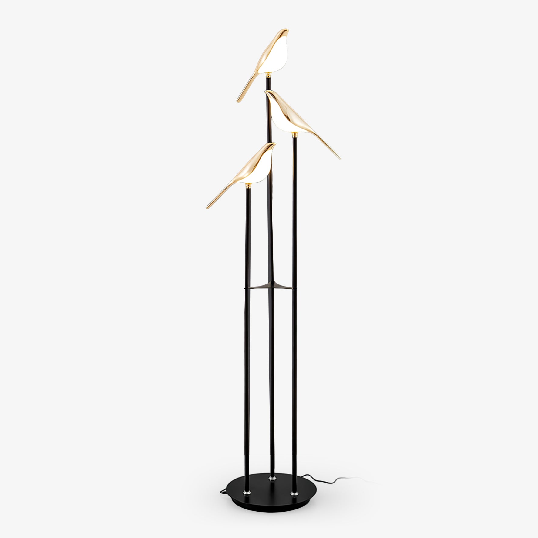 Stylish Magpie Perch Floor Lamp - Modern Adjustable Standing Light for Living Room, Bedroom & Office - Perfect for Reading, Working & Ambient Lighting
