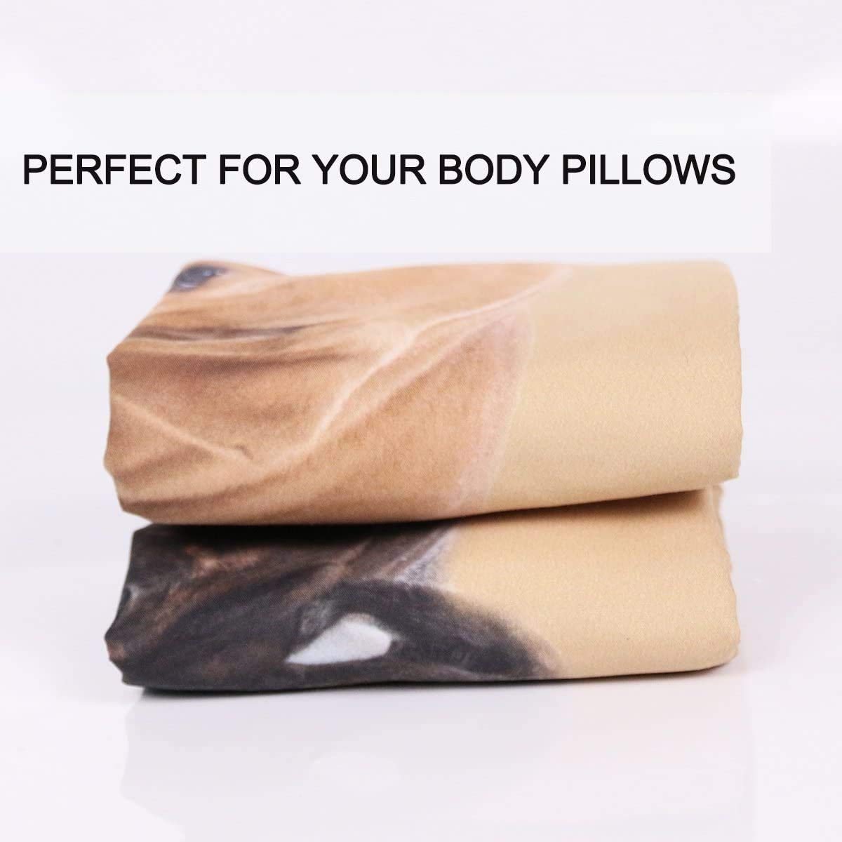 Bulldog Puppy Pregnancy Body Pillow Cover - Soft Brown Dog Themed Pillowcase 20x54 Inches - Perfect for Pet Lovers, Maternity Support & Home Decor