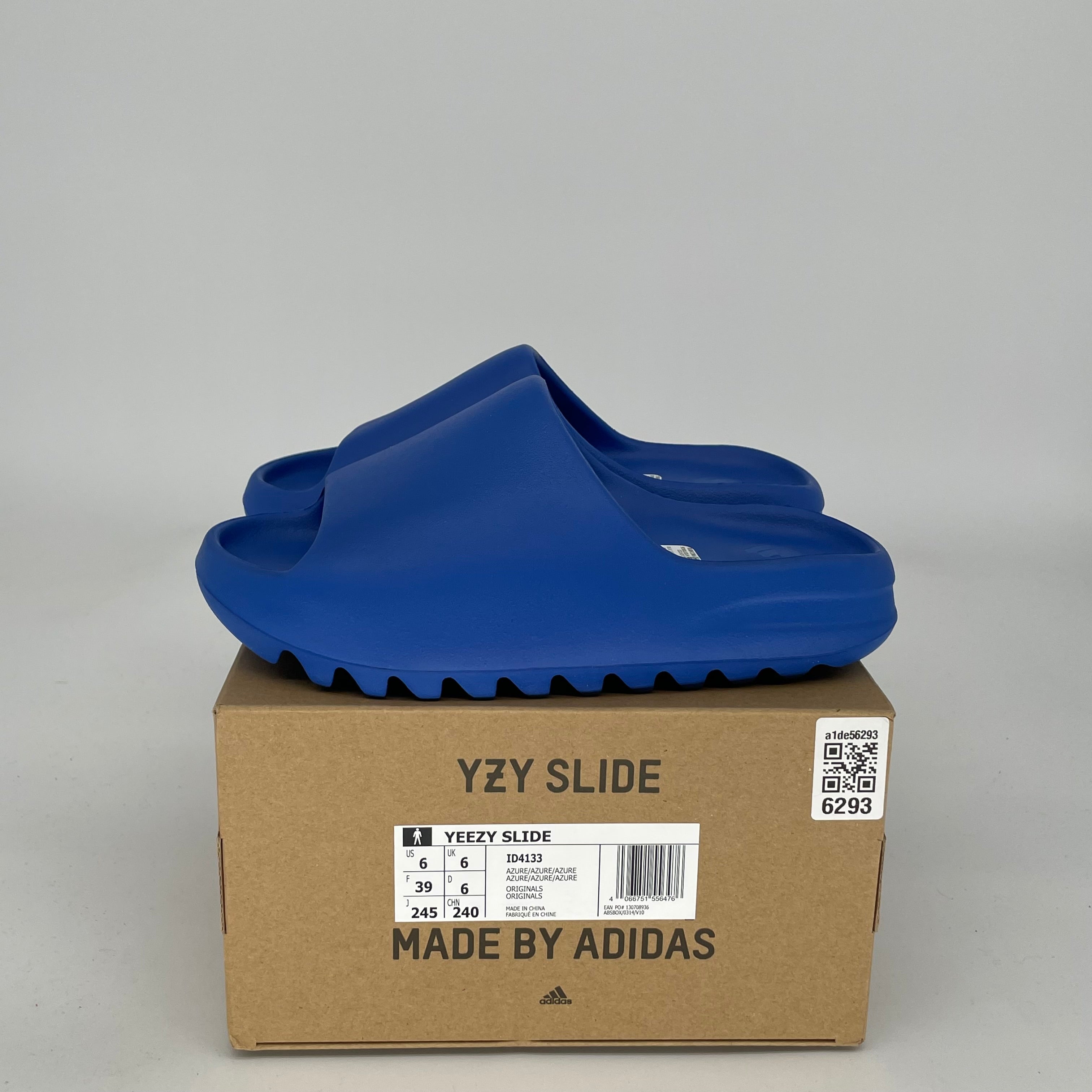Adidas Yeezy Slide Azure - Size 6 (ID4133) | Comfortable Slides for Men & Women | Perfect for Beach, Pool, Gym & Casual Wear