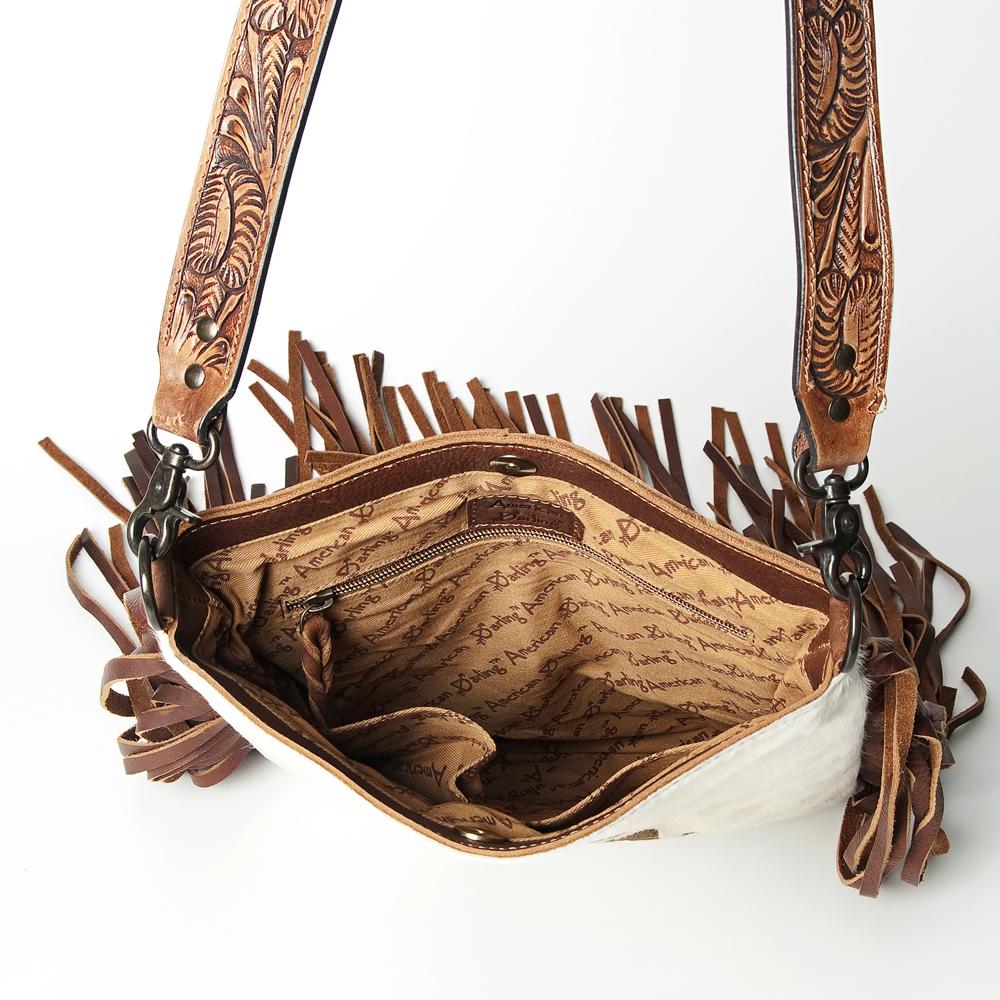 American Darling Yee Haw Hide Purse - Genuine Leather Cowhide Handbag for Women | Perfect for Western Rodeo, Country Music Festivals & Cowgirl Fashion Accessories