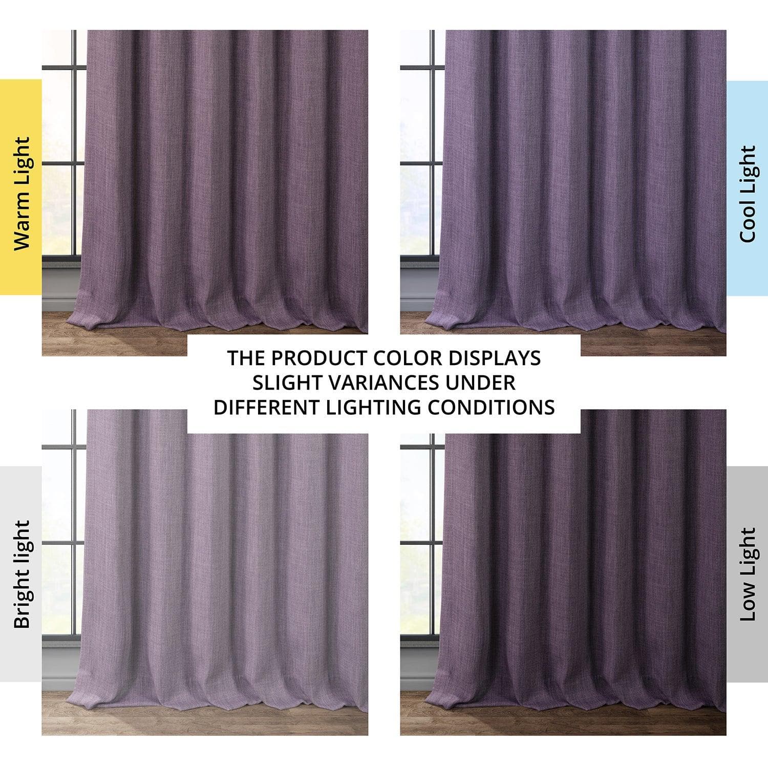 Blackout Curtains for Bedroom - Iris Textured Faux Linen Window Drapes with Room Darkening & Noise Reduction - Perfect for Home, Nursery, and Office Privacy