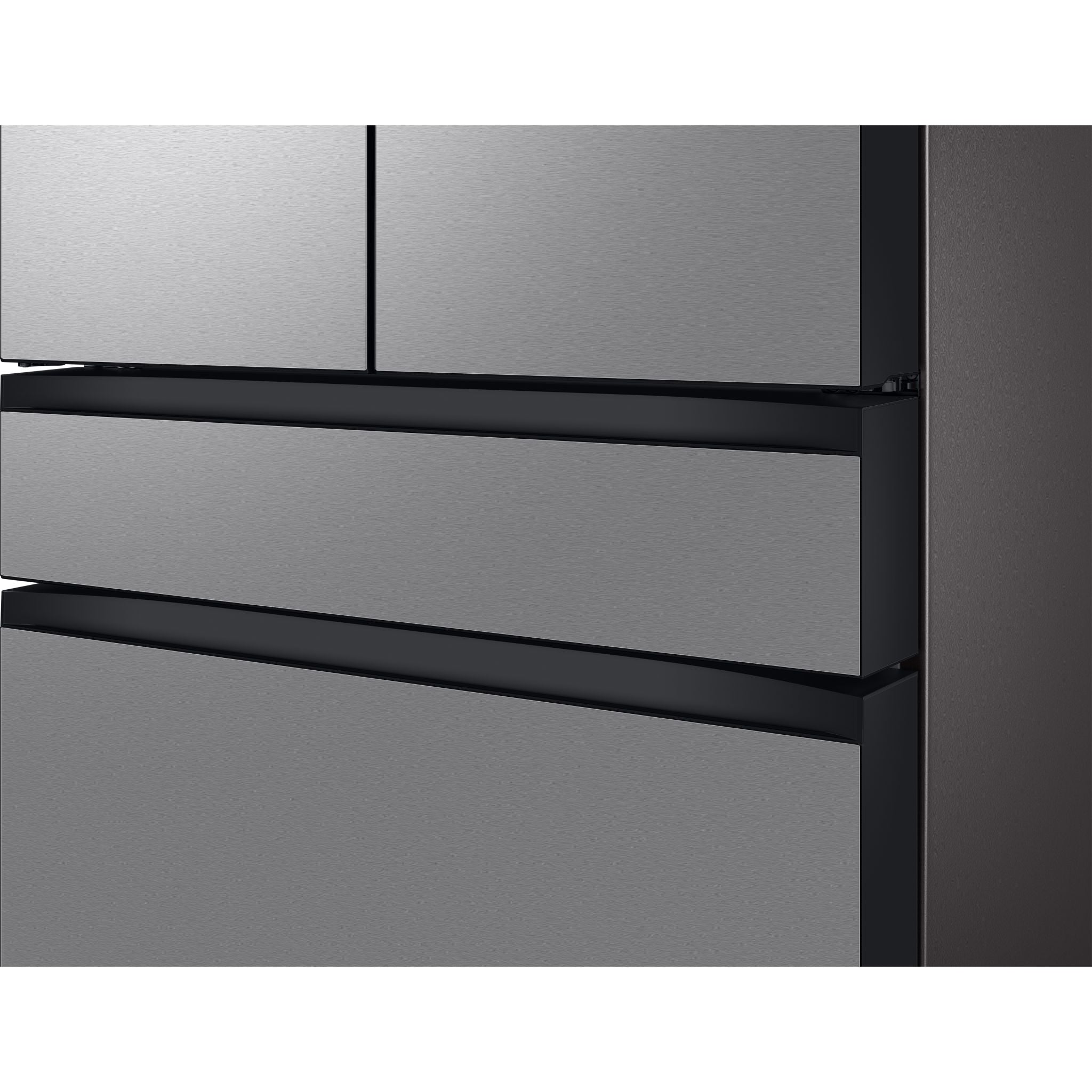 Samsung Bespoke 4-Door Flex Counter Depth Refrigerator RF23BB8600QL - Smudge-Proof Stainless Steel Smart Fridge with Family Hub & Beverage Center - Perfect for Modern Kitchens & Open-Concept Homes