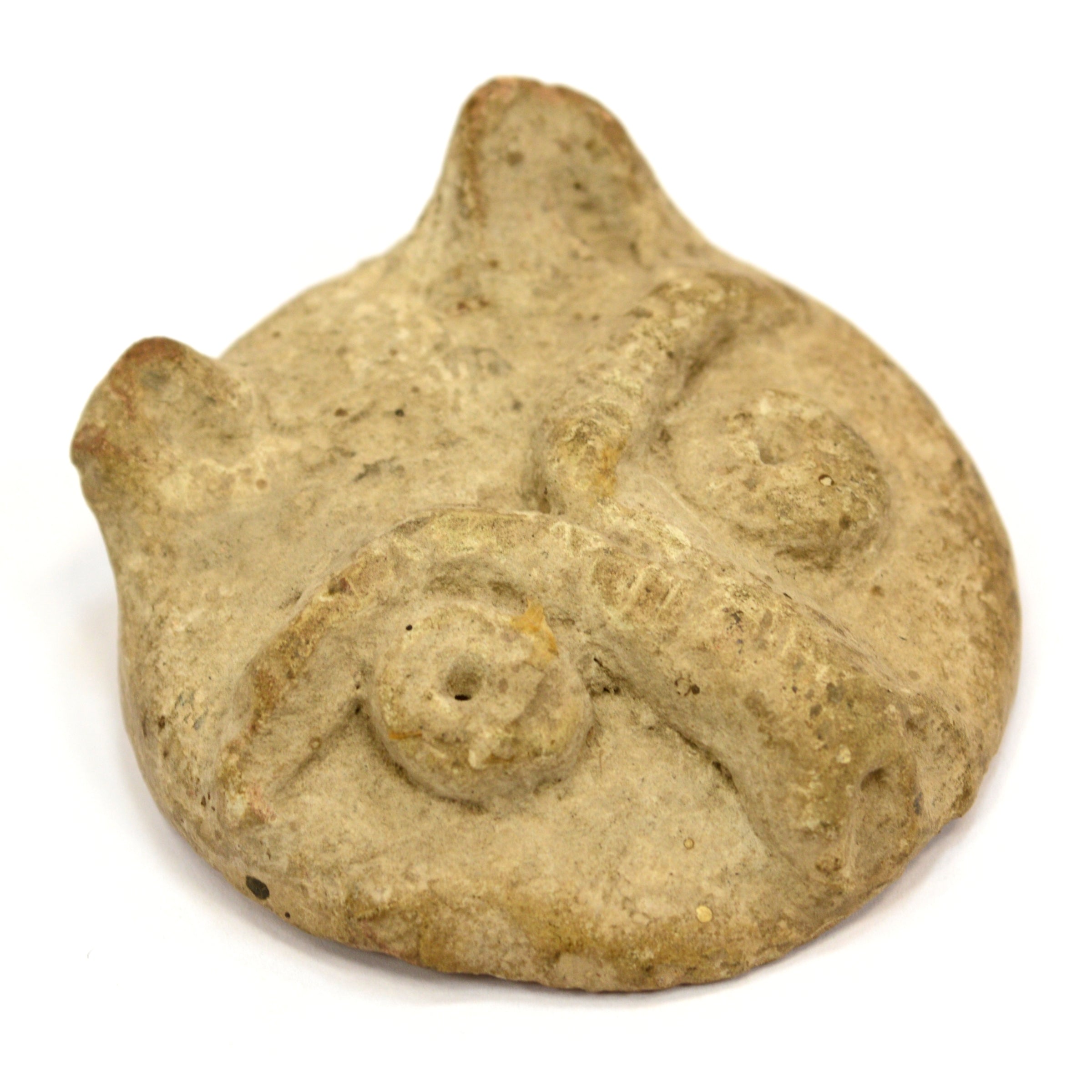 Ancient Pre-Columbian Indian Warrior Head Small Pottery Shard - Authentic Taino or Mayan Artifact for Collectors, Home Decor & Historical Display