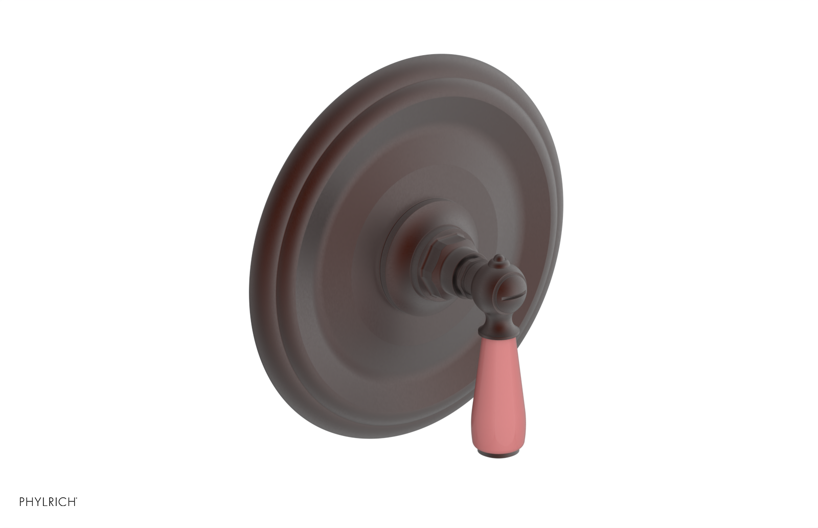 Jamestown Pressure Balance Shower Trim Kit with Pink Accents - 4