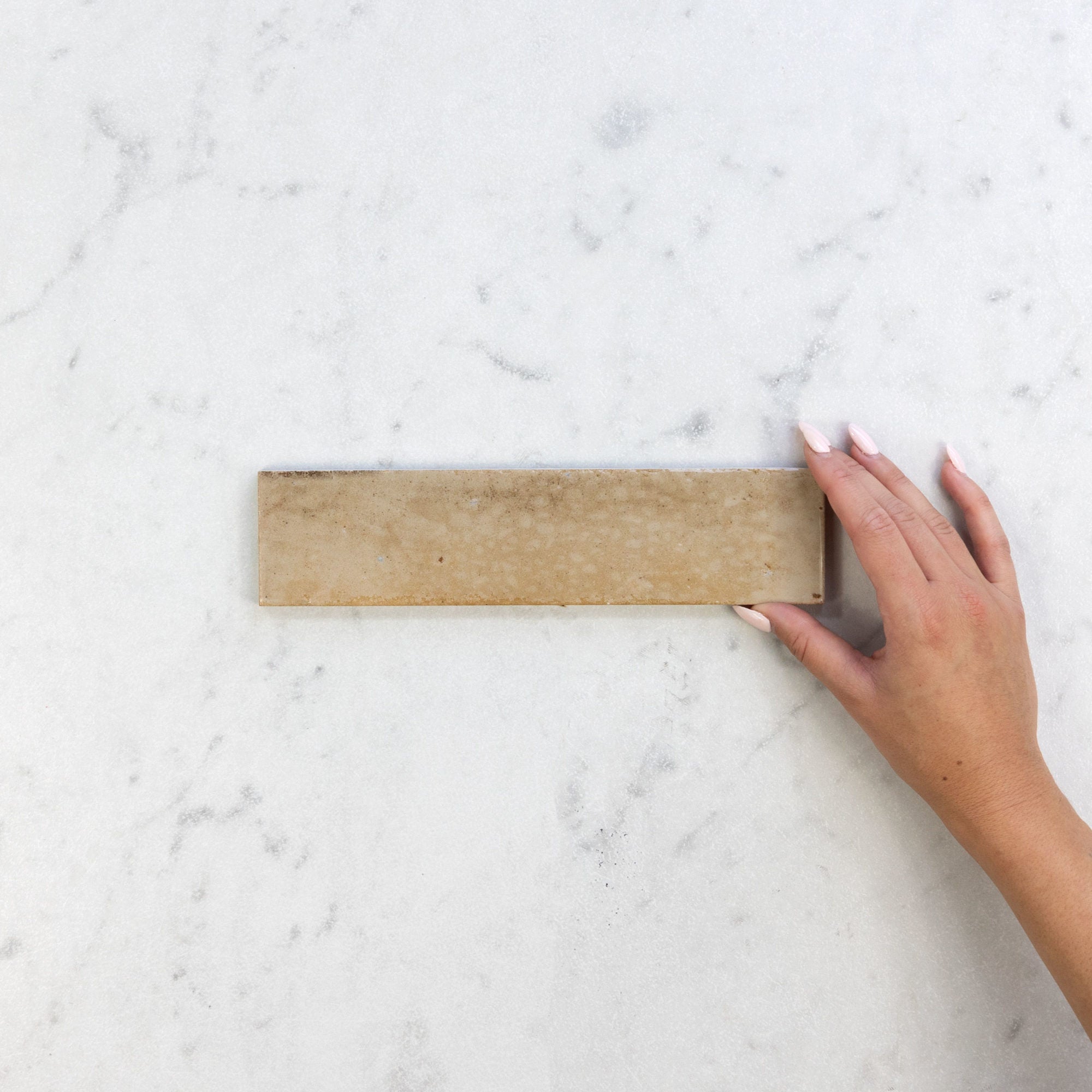 Handmade Zellige 1.0 Canvas Juniper Polished Ceramic Tile - Perfect for Kitchen Backsplash, Bathroom Walls & Boho Home Decor