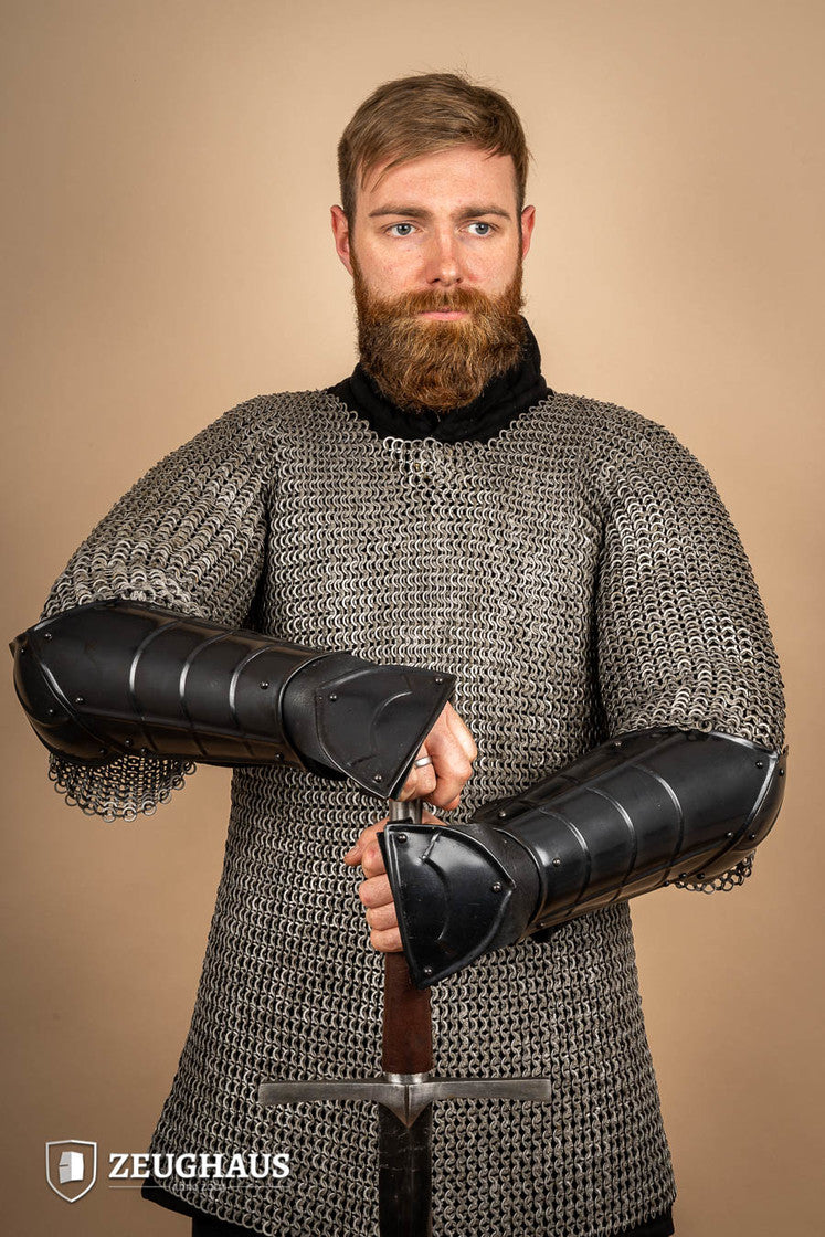 Champion Burnished Bracers - Premium Armor for LARP, Cosplay & Medieval Reenactment