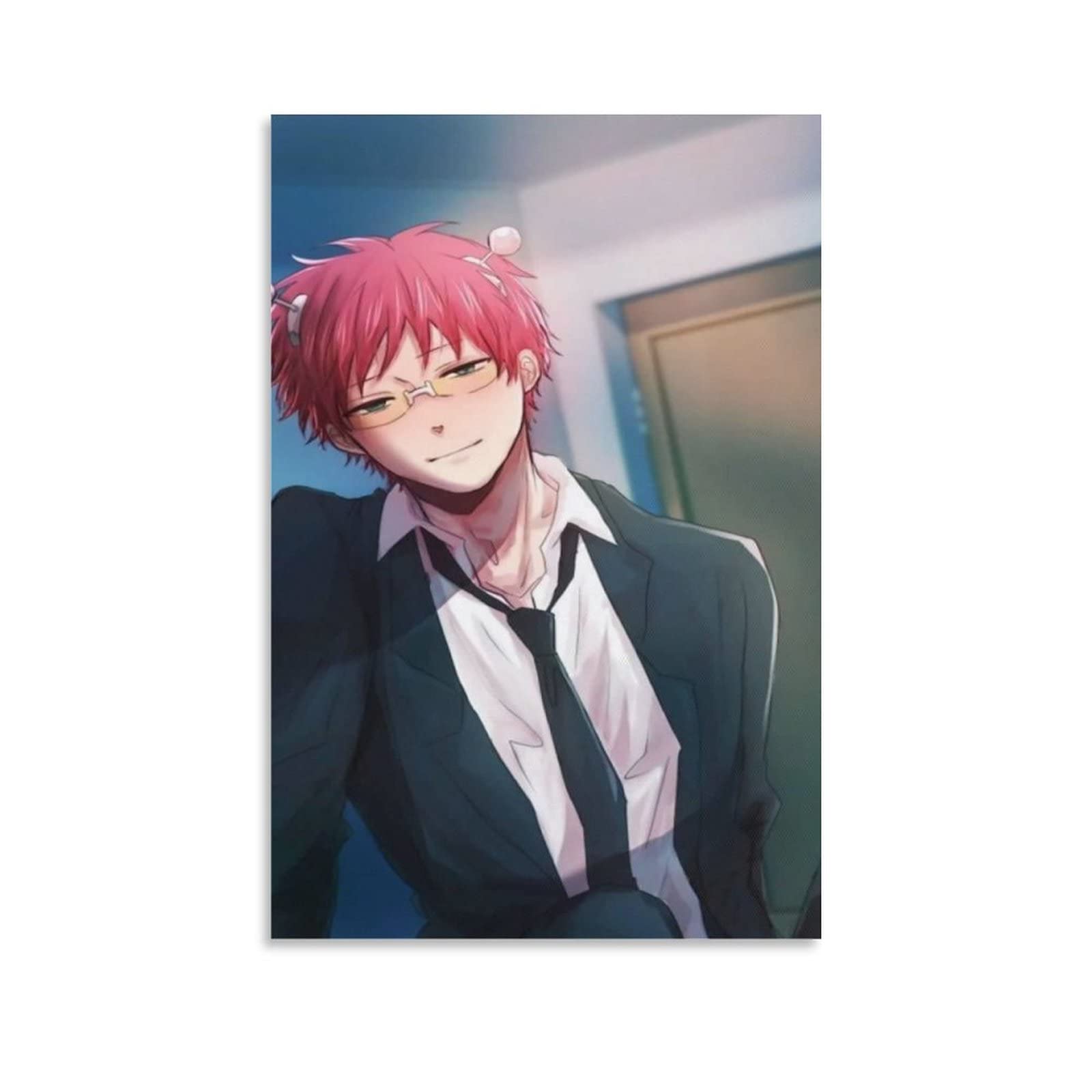 Saiki Kusuo No Psi Nan Anime Poster - The Disastrous Life of Saiki K. Wall Art, Canvas Print & Home Decor for Living Room, Bedroom, Office & Dorm | Perfect for Anime Fans & Kawaii Aesthetic Lovers