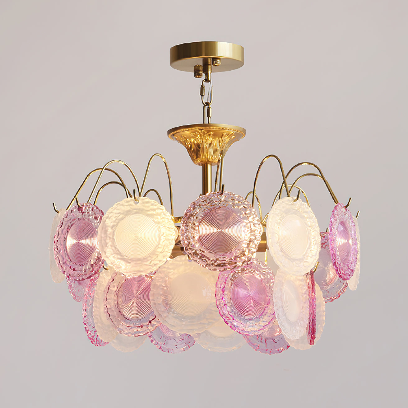Nenufar Rainbow Chandelier - Elegant Crystal Ceiling Light Fixture for Living Room, Dining Room, Bedroom Decor | Modern Home Lighting Solution for Weddings & Interior Design