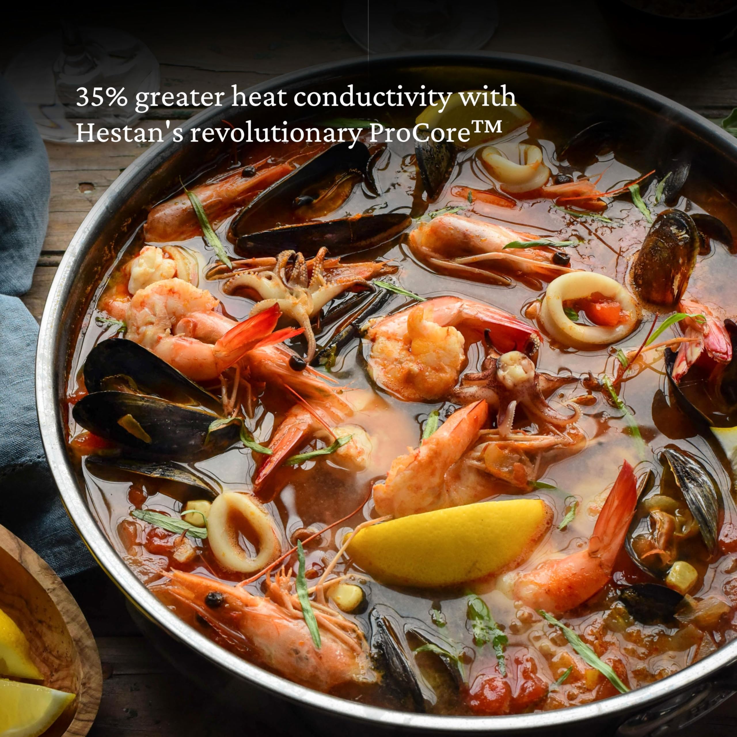 Hestan NanoBond Titanium All-in-One Pan 3.5 Quart - Induction Cooktop Compatible Nonstick Skillet - Perfect for Sautéing, Frying & Cooking Family Meals