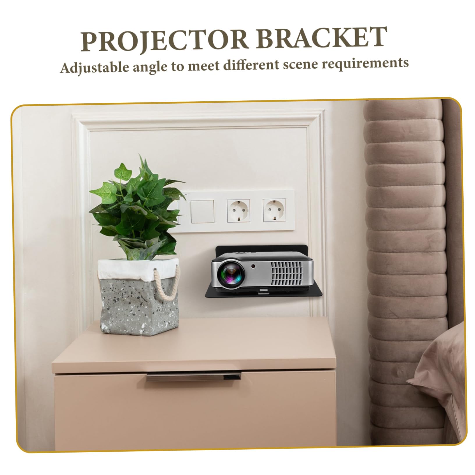 STOBOK 3pcs Wall Mount Router Rack - Projector & Camera Holder for Home Storage