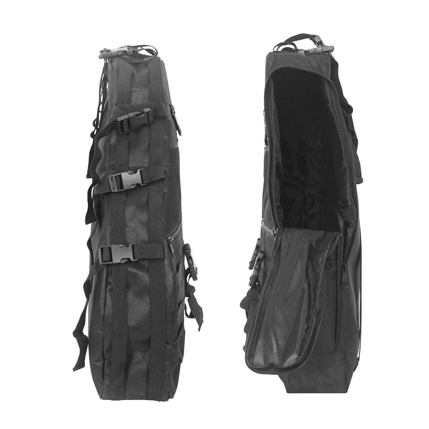 Hooke Road Roll Bar Storage Bags Organizer Saddle Bag for 1997-2025 Jeep Wrangler TJ JK JL Unlimited 4-Door - Durable & Waterproof Pair - Perfect for Off-Roading, Camping & Outdoor Adventures