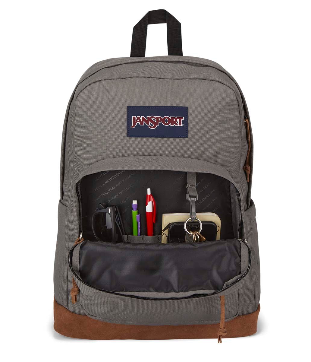 JanSport Right Pack Backpack - Lightweight Durable School & Travel Backpack for Students & Professionals, Graphite Grey - Perfect for College, Commuting & Outdoor Adventures