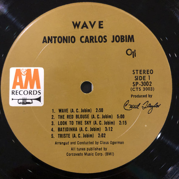 Antonio Carlos Jobim - Wave Vinyl LP Album (G+ Condition) - Perfect for Jazz Collectors & Vinyl Enthusiasts