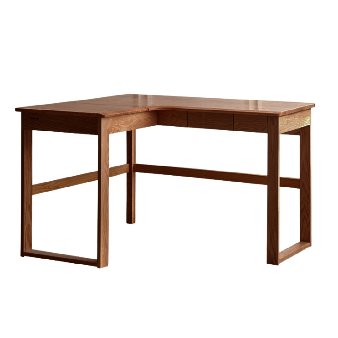 47.2x47.2x29.5 inch / 120x120x75 сm / walnut color / Oak left corner desk
