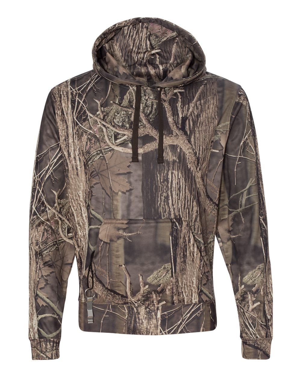 J.America Tailgate Poly Fleece Hoodie - Camouflage Outdoor Pullover for Men (Medium) | Warm Winter Jacket for Camping, Hiking & Football Games