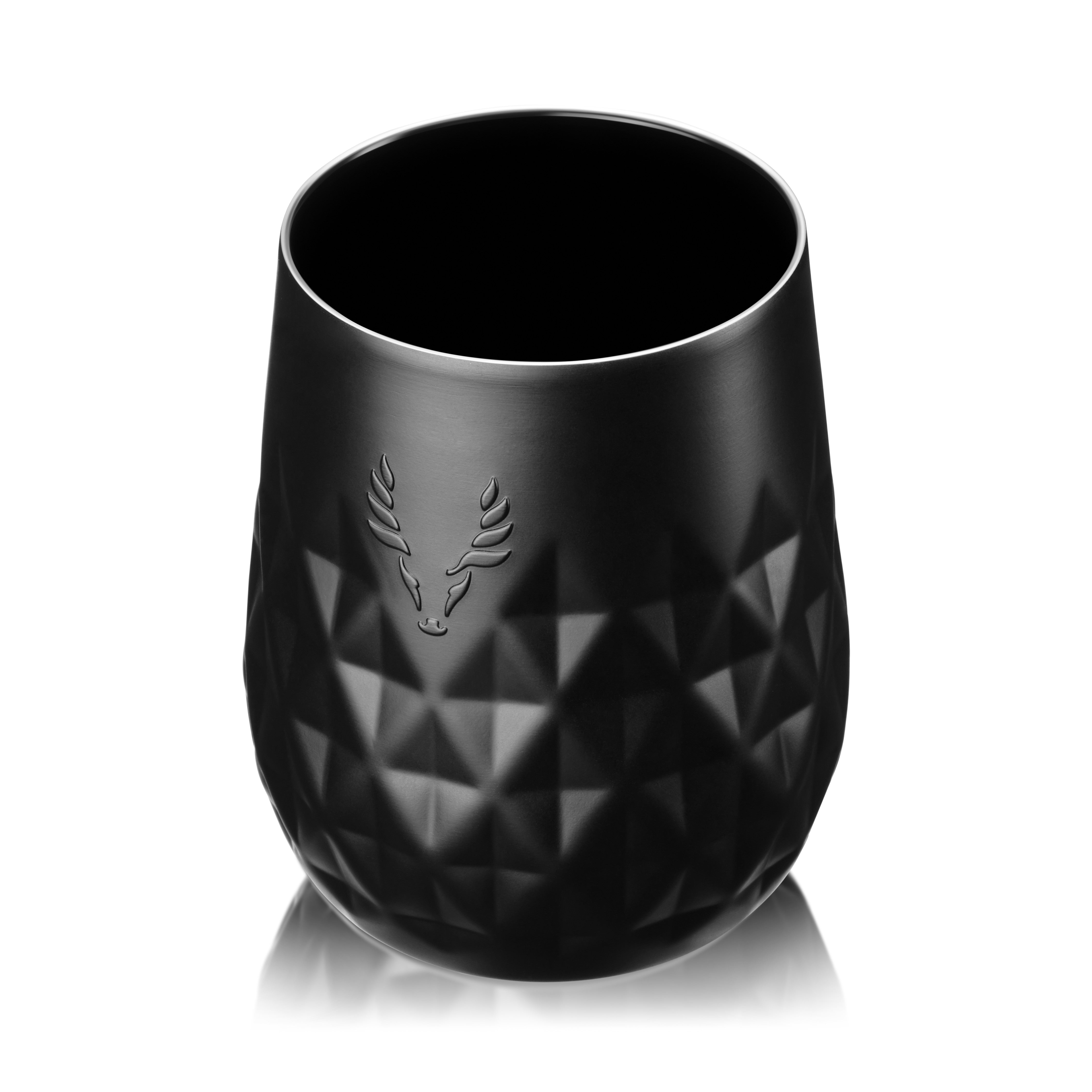 Premium Stainless Steel Wine Tumbler with Lid - 20oz Insulated Wine Glass for Hot & Cold Drinks - Obsidian Black - Perfect for Outdoor Picnics, Camping & Home Entertaining